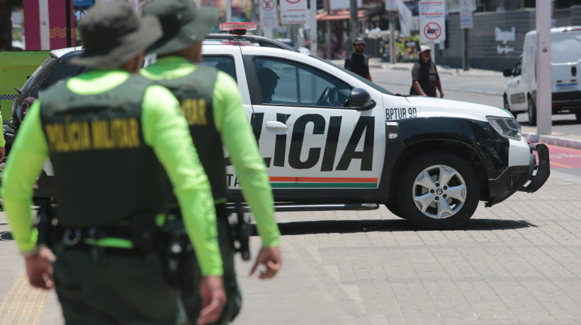 FORTALEZA-CE, BRASIL, 15-10-2024: Viaturas da Polícia Militar.  (foto: Fabio Lima/ OPOVO)