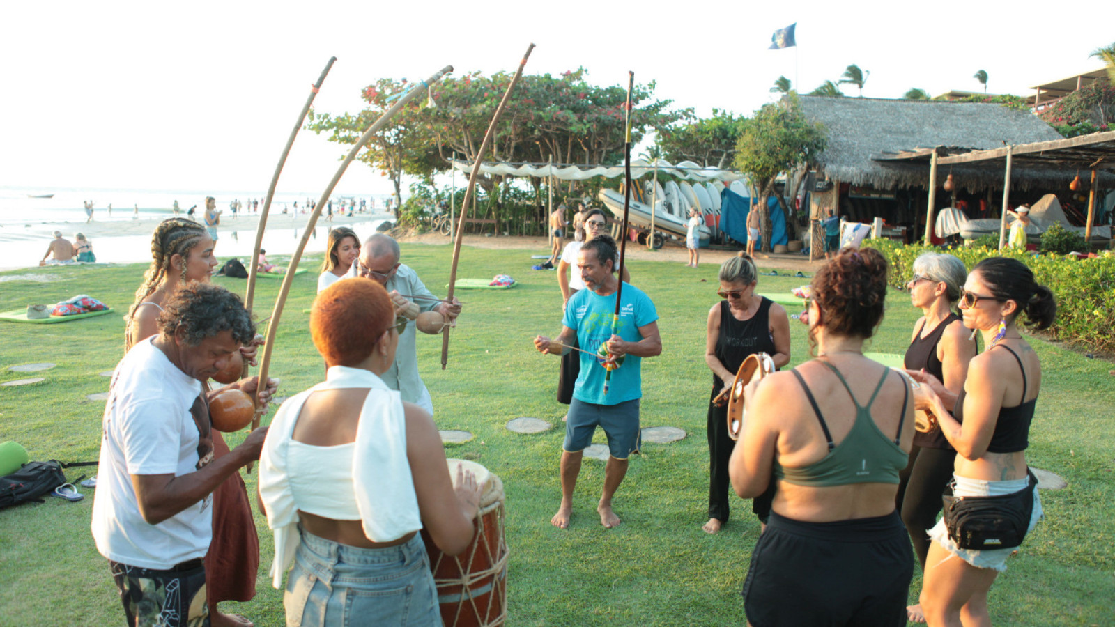 Evento contou com diversas oficinas de saberes e pr&aacute;ticas tradicionais 