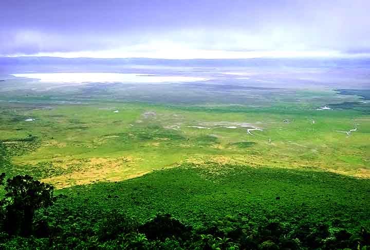 NGORONGORO CONSERVATION AREA (Arusha, Tanzânia) - Criado em 1959. Situada dentro de uma cratera vulcânica, a área é um verdadeiro paraíso de biodiversidade.