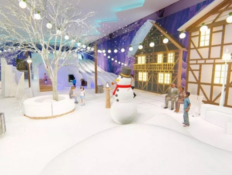 A principal sensação é a Vila de Neve com temperatura de 4 graus negativos. Quem vai tem que levar agasalhos apropriados, inclusive para as mãos e a cabeça 