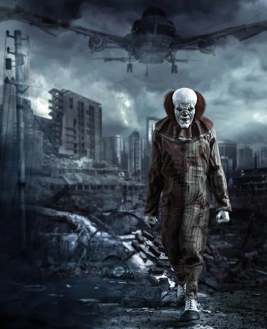 Aqui abrimos parênteses para mostrar que a figura do palhaço também inspirou a criação de personagens de suspense/terror. Dois se destacam: 