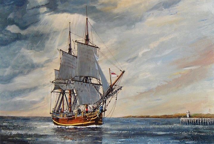 Em dezembro de 1787, o Bounty partiu da Grã-Bretanha em uma missão para coletar e transportar mudas de fruta-pão do Taiti para as Índias Ocidentais. 