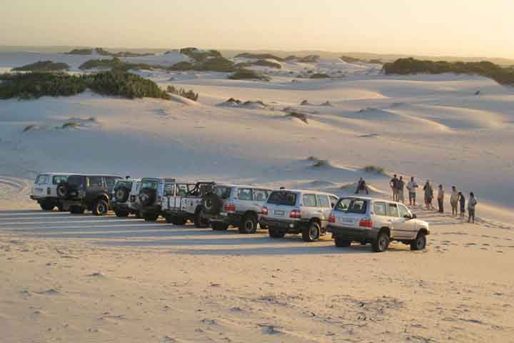 Localiddes nos arredores da Cidade do Cabo também têm atrações incríveis. A 45km da Cidade do Cabo, a Atlantis Dunes Cape Town oferece quadriciclo, sessões de fotos, experiência 4x4 e Ultimate Sandboarding, além de dunas e teleférico. 