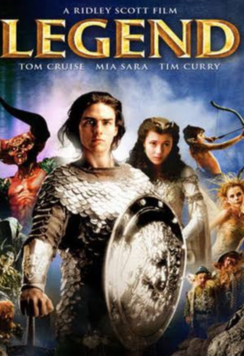 Trata-se de A Lenda, lançado em 1985. Um conto de fantasia em que seu personagem Jack luta contra o Senhor das Trevas (Tim Curry) e seus asseclas goblins, que mantêm uma princesa prisioneira.