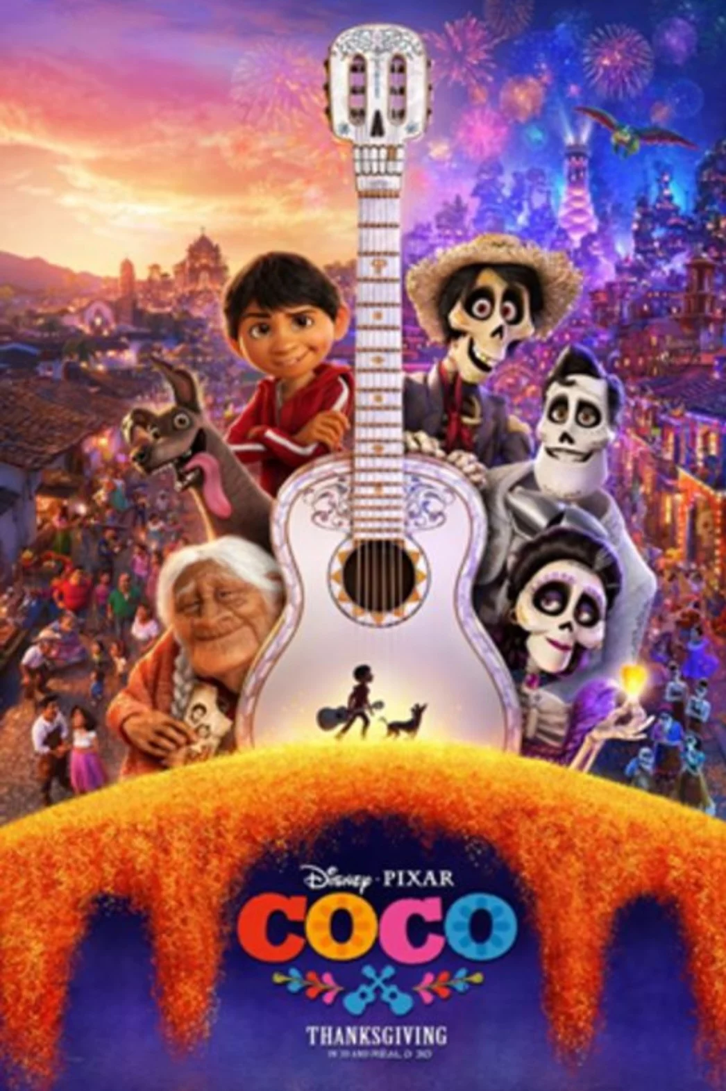 Essa tradição foi mostrada em Coco (no Brasil, A Vida é uma Festa), vencedora do Oscar de Melhor Filme de Animação de 2018.