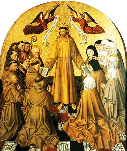 Em 16 de julho de 1228, São Francisco de Assis foi canonizado pelo Papa Gregório IX. Tornou-se o padroeiro dos animais, pela sua admiração e relação estreita com a natureza e tem uma das orações mais exaltadas pelos católicos. Também foi elevado a padroeiro principal da Itália, em 1939 por Pio XII.