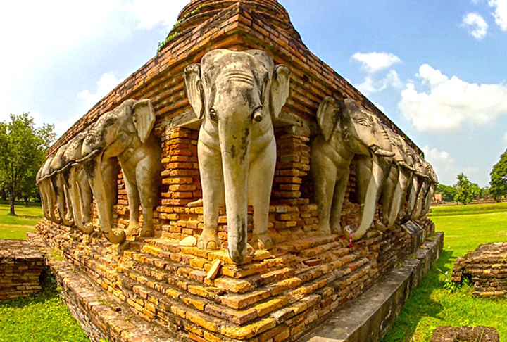 Na cultura tailandesa, o elefante (chang, na língua local) é um animal sagrado. Em festivais e cerimônias, o mamífero gigante é cultuado e há santuários dedicados à espécie.
