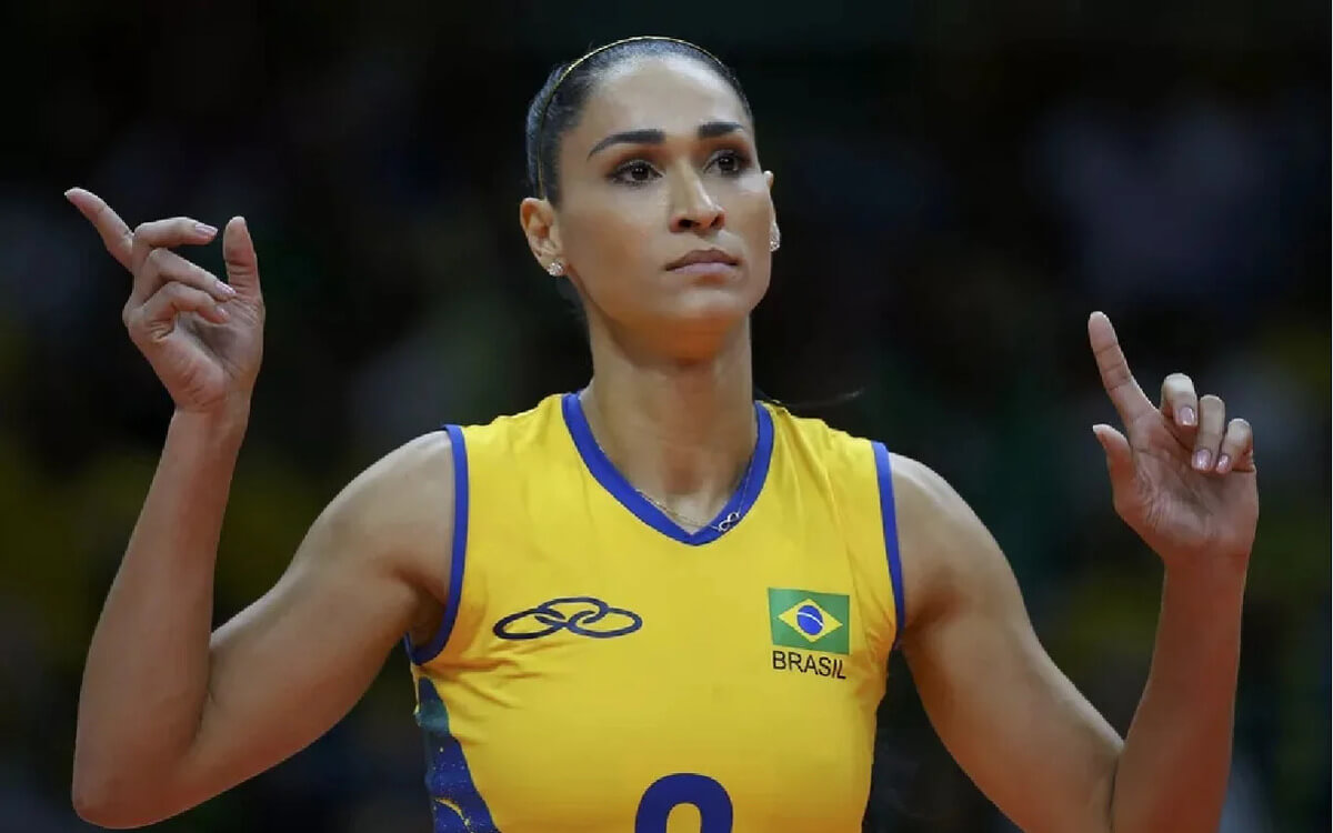 Jaqueline Carvalho - Mais uma jogador bicampeã com a Seleção Brasileira feminina de vôlei nos jogos de 2008 e 2012.