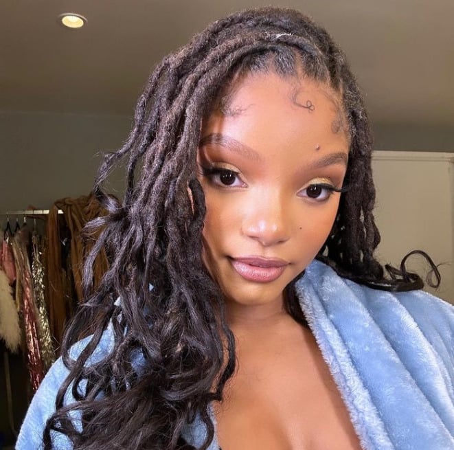 Halle Bailey - Nascida em em 27 de março de 2000, em Atlanta, Georgia, ela é atriz e cantora. Ficou conhecida por interpretar Ariel no live-action de A Pequena Sereia (2023).