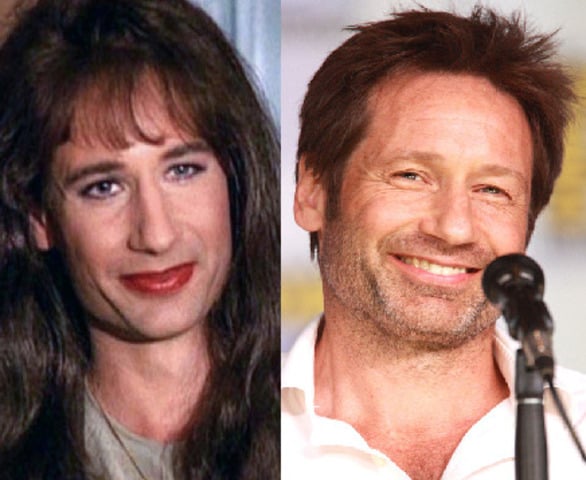 David Duchovny em Twin Peaks (1990-1991): Em um dos episódios da série, o personagem de Duchovny, que é policial, se disfarça de mulher para uma missão, mas ele acaba adotando a persona para o resto da vida.