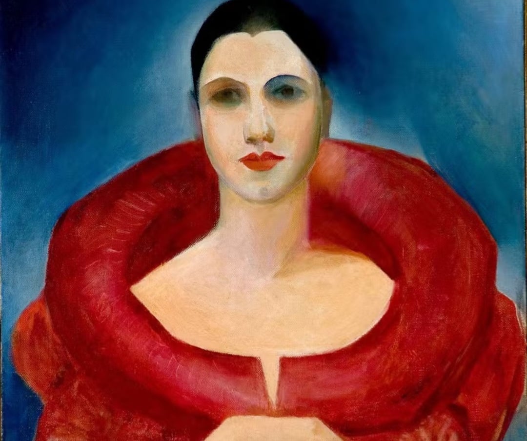 Autorretrato (Manteau rouge)” é outro destaque da exposição. Criado em 1923, o quadro retrata Tarsila com um casaco vermelho e compõe o acervo do Museu Nacional de Belas Artes.  
