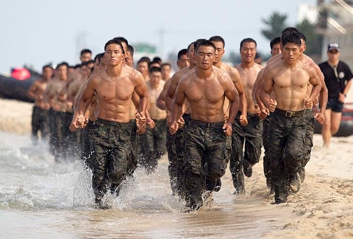 A Coreia do Sul conta com  exército moderno e bem treinado, focado na defesa contra a Coreia do Norte. Com um forte compromisso com tecnologia e inovação, mantém parcerias estreitas com os EUA e participa de missões internacionais. É quinto, com nota 0.1416.