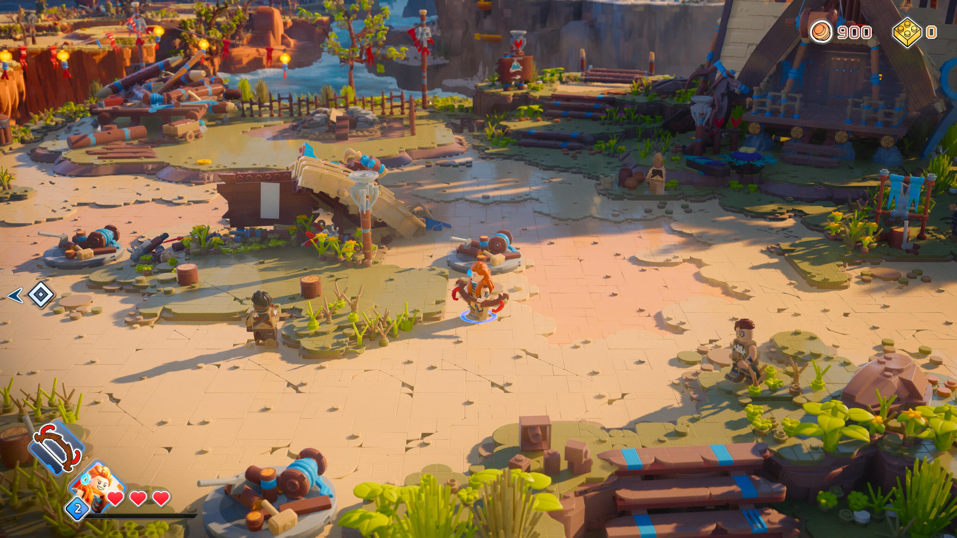 Frames do jogo Lego Horizon (Foto: reprodução)