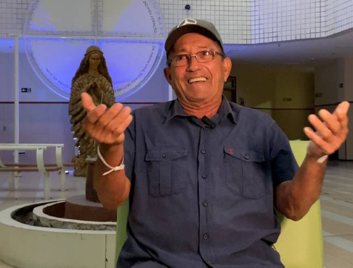 Antônio Braga, 70, tem câncer de próstata. Ele foi o primeiro paciente de cirurgia robótica pelo SUS