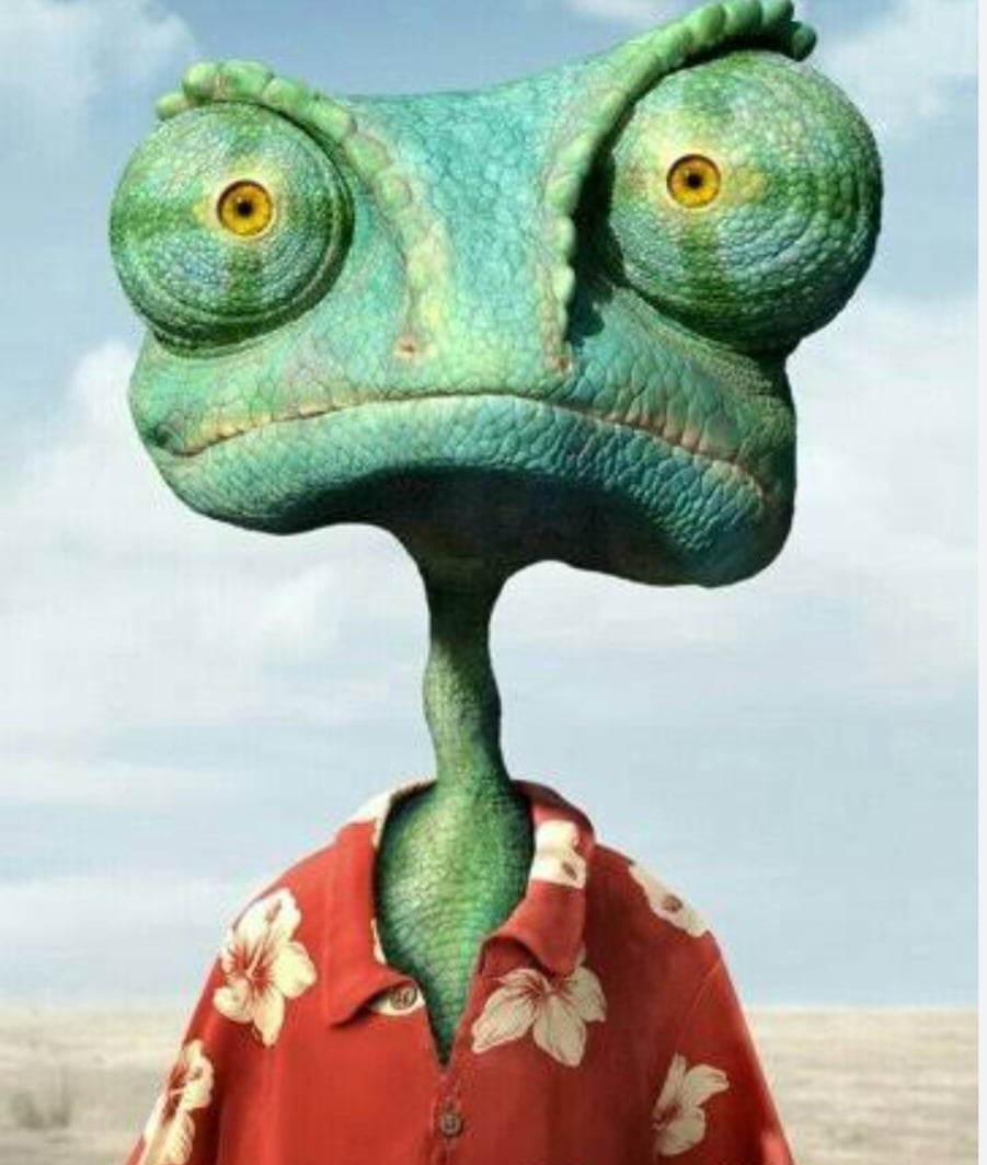 No cinema uma referência bem conhecida é Rango (2011), uma animação  cujo protagonista é um camaleão desajeitado, mas carismático, que embarca em uma aventura no estilo faroeste.