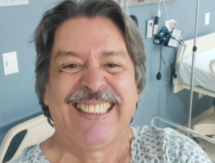 Campanha de arrecadação surgiu para custear cirurgia de Vicente Cristino. Na foto, ele é visto após realização do procedimento 