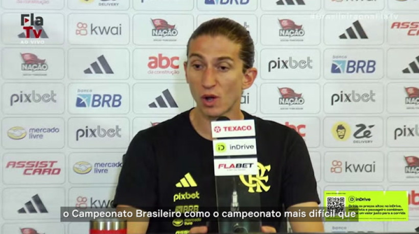 Filipe Luís: 'Enquanto eu estiver aqui, o Brasileiro sempre vai ser prioridade absoluta'