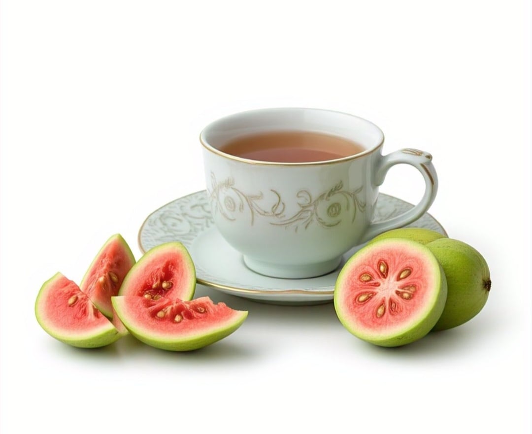 Casca de goiaba:: Seu chá pode ajudar a fortalecer o sistema imunológico e melhorar a saúde da pele. Muito rica em vitamina C, vitamina A e pequenas quantidades de vitaminas do complexo B, como B6 e B9.