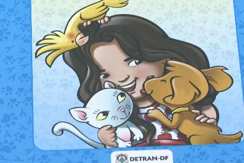 O Detran do Distrito Federal fez um livro infanto-juvenil  que explica a forma correta de transportar animais de estimação nos veículos. 