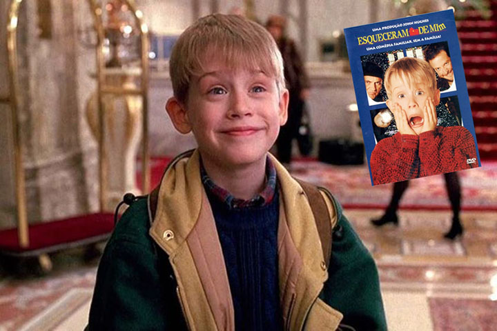 Esqueceram de Mim, de 1990, é um dos clássicos do cinema e conta a história de um menino de 8 anos que é esquecido em casa durante a viagem de Natal da família. Para piorar, dois ladrões roubam sua casa. Depois, houve outras cinco versões do filme. 