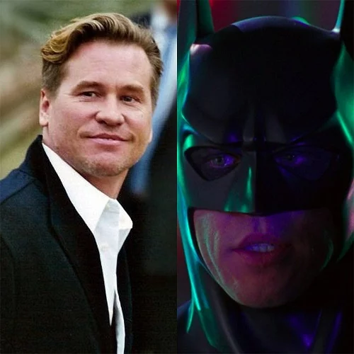Val Kilmer (Ator)- Val Edward Kilmer nasceu em 31/12/1959, em Los Angeles. Um dos trabalhos marcantes em sua carreira foi Batman, em Batman Eternamente (1995). 