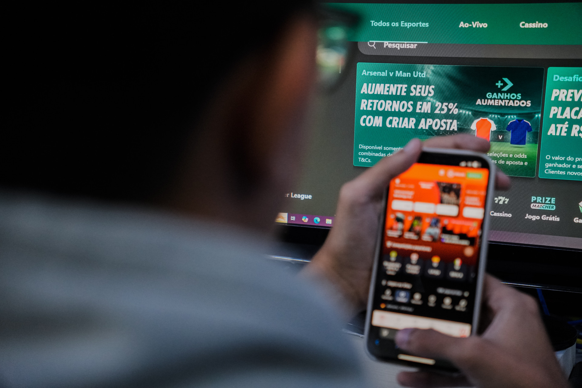 Imagens de apoio sobre apostas em bets (Foto: FERNANDA BARROS)