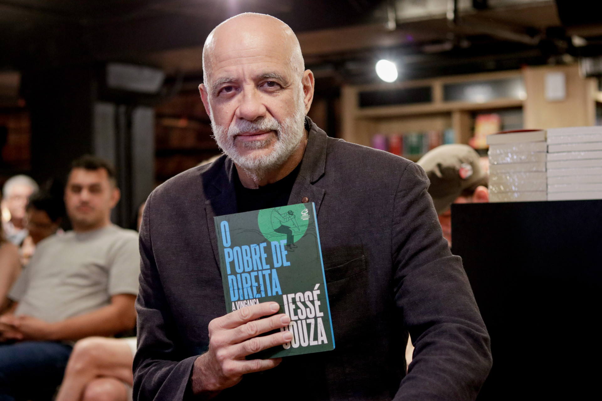 FORTALEZA, CEARÁ, BRASIL, 29-11-2024: Lançamento do livro O Pobre de Direita do Jessé Souza em entrevista para o Páginas Azuis. (Foto: Samuel Setubal/ O Povo) (Foto: Samuel Setubal)