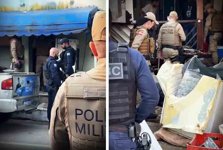 Em Balneário do Camboriú, no estado de Santa Catarina, a Operação Res Furtiva também mira a receptação de materiais furtados. 
