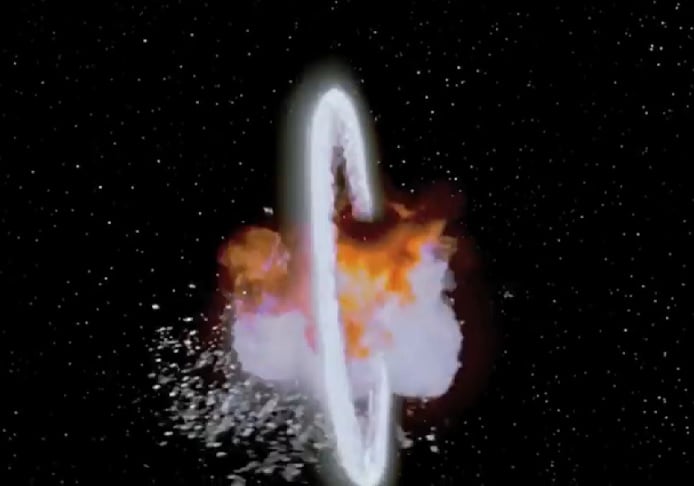 Na famosa cena de Star Wars - Episódio IV: Uma Nova Esperança (1977), a Estrela da Morte é usada para destruir o planeta Alderaan.