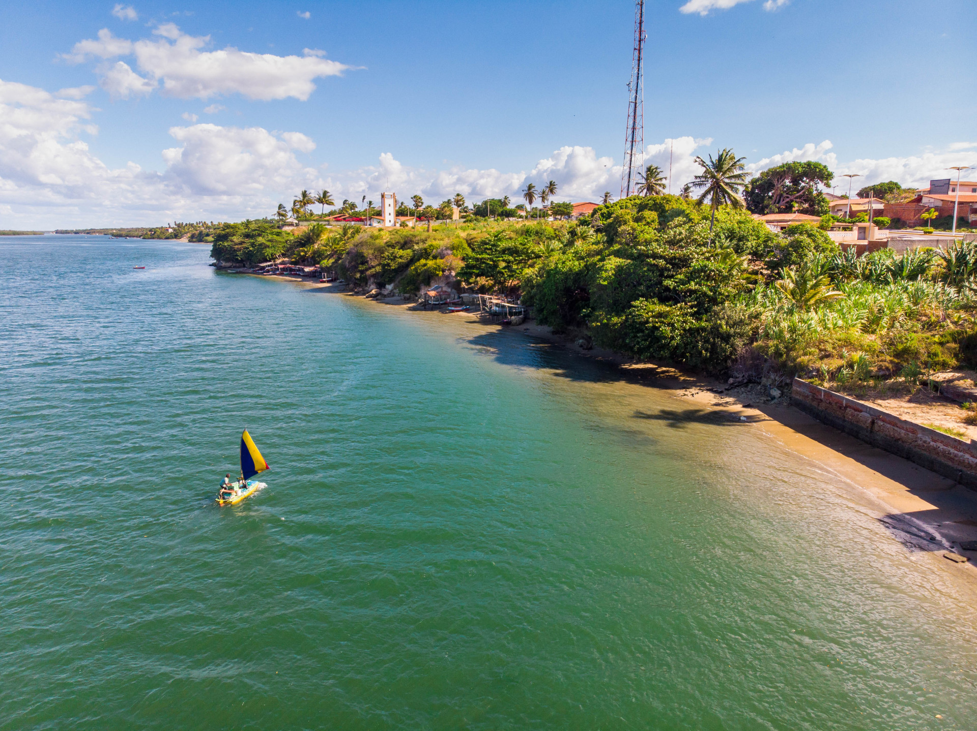 Rio Jaguaribe no município de Fortim