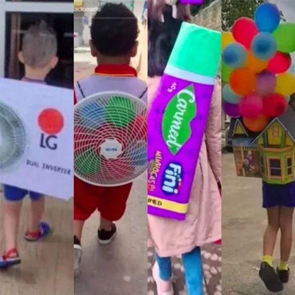 A brincadeira, que surgiu como uma trend no TikTok, tem divertido crianças de várias regiões do Brasil. Confira alguns modelitos diferentões que fizeram sucesso nas redes!