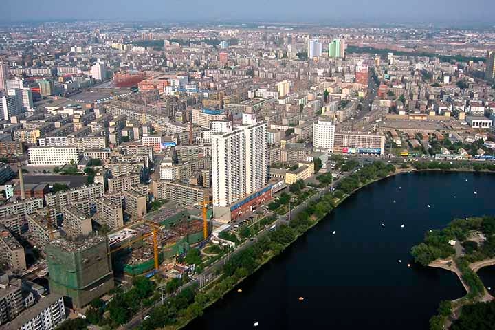 Shenyang, na China - classificação do ar: insalubre.

