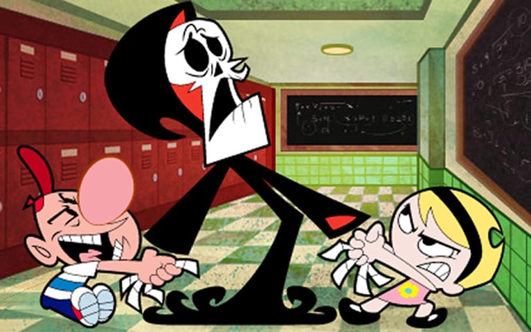 14º Lugar: Puro Osso (As Terríveis Aventuras de Billy e Mandy - 2001). Apesar de ser a personificação da morte, o ceifador mal-humorado tem a peculiar incumbência de se tornar um amigo genuíno de duas crianças atrapalhadas, Billy e Mandy, até o fim dos tempos.