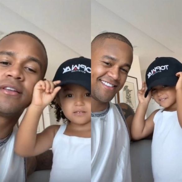 Ao perguntar para a filha se ele e ela se pareciam, o baiano recebeu um sincero não.