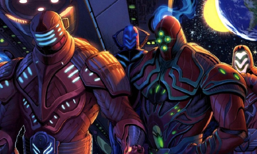 Os Celestiais - Você já ouviu falar em Os Celestiais, os responsáveis pela criação dos Eternos? Eles nasceram antes do próprio universo no Primeiro Firmamento e são tão poderosos que conseguem gerar e destruir universos com grande facilidade. Já suas armaduras são muito resistentes e suportam os mais variados impactos. 