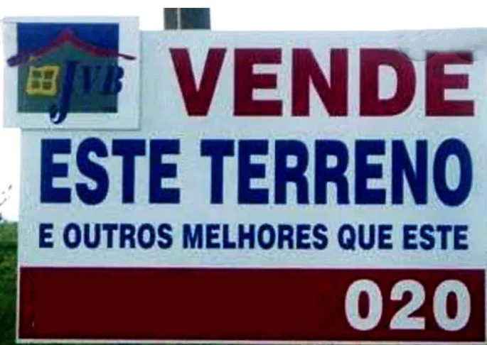 Vendo este terreno e outros melhores que esse -  Quem vai querer esse aí?