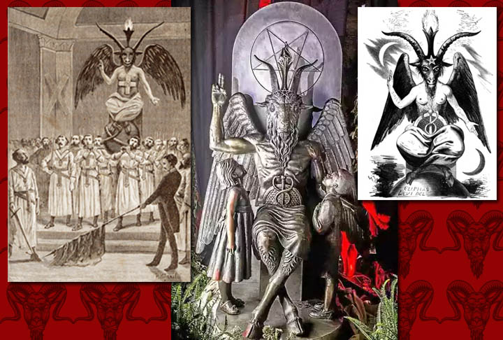 Na concepção de Levi, a cabeça de bode tem elementos de cão, touro e burro representando a expiação corporal do pecados; as mãos remetem à santidade do trabalho (mão para cima e mão para baixo em igualdade); o facho representa a inteligência. 