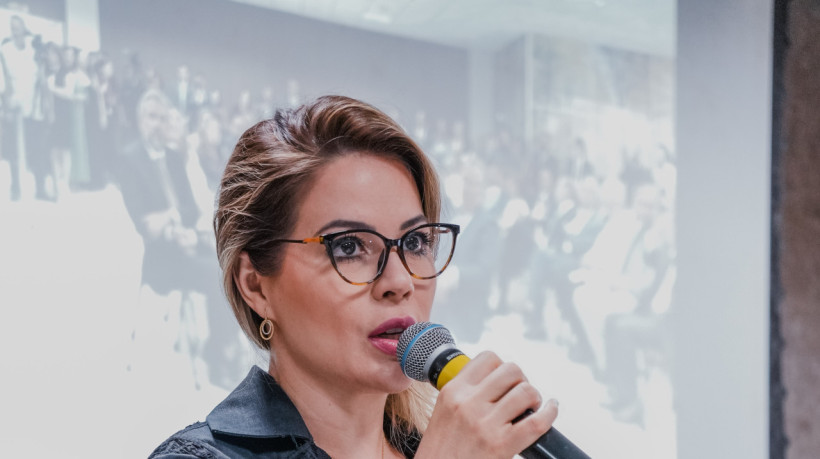 FORTALEZA-CE, BRASIL, 19-12-2024: Posse de Onélia Santana no Tribunal de Contas do Estado do Ceará (TCE). (Foto: Fernanda Barros/ O Povo) (Foto: FERNANDA BARROS)