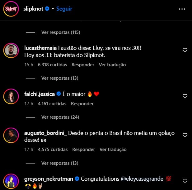 Muitos fãs brasileiros ficaram surpresos com a notícia na época e inundaram a publicação com comentários comemorando o anúncio. 