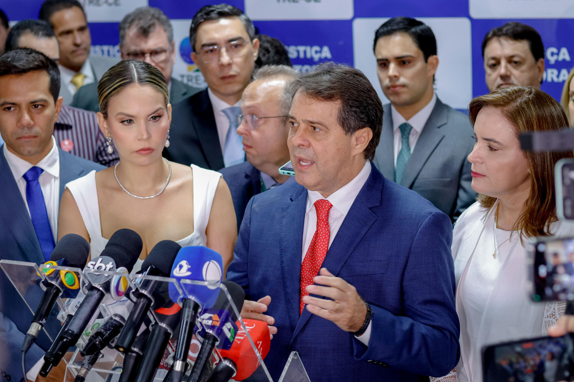 Gabriella Aguiar (PSD) e Evandro Leitão (PT) na diplomação dos candidatos eleitos de Fortaleza