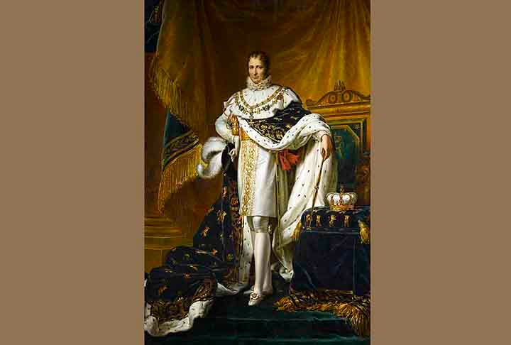 Napoleão teve sete irmãos e dois deles - Luciano Bonaparte e José Napoleão Bonaparte (foto) - ocuparam cargos políticos durante seu império. 
