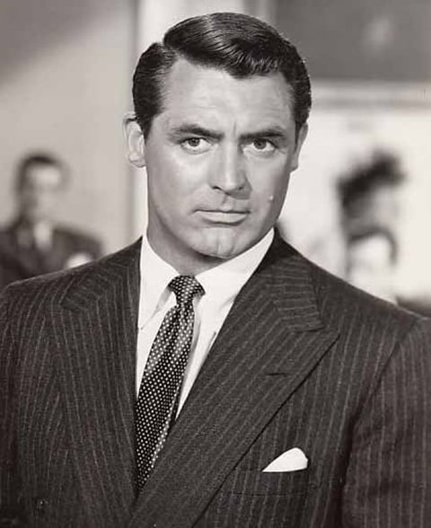Cary Grant (1904-1986) - Chamava-se Archibald. E começou a atuar ainda criança. A estreia profissional foi em 1932. Mas a projeção internacional chegou com Interlúdio, de Alfred Hitchcock.  Ganhou Oscar honorário pela carreira em 1970. 