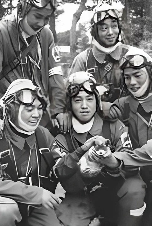 No dia do voo fatal, escreviam poesias, ganhavam um brinde de saquê, levavam a bandeira, amarravam a hachimaki (faixa) e talvez também usavam o sennibari (cinto). 