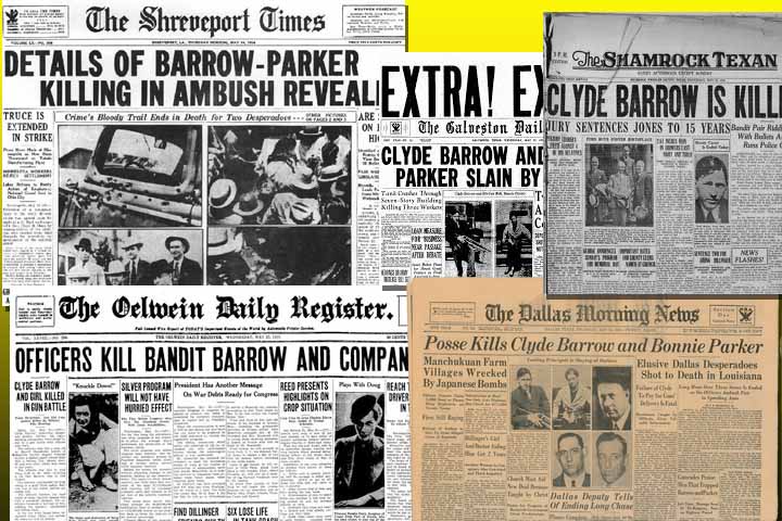 Antes de morrer, durante a fuga, Clyde escreveu uma carta endereçada a Henry Ford, elogiando a excelente mecânica V8 dos Fords que construiu. Para a emboscada final, a polícia acionou o caçador de recompensas Frank Hamer. 