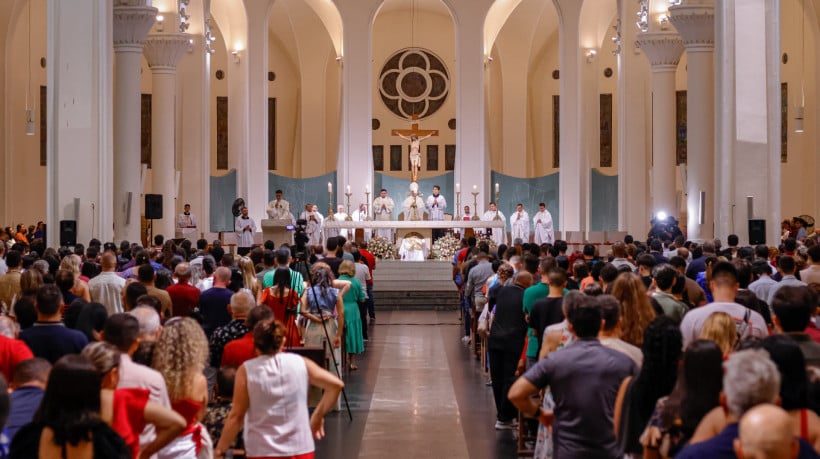 Imagem de apoio ilustrativo. Missa do Galo na catedral de Fortaleza em 2024