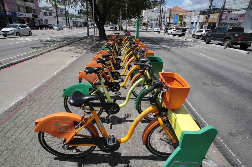 Esta&ccedil;&otilde;es do Bicicletar em Fortaleza(Foto: F&Aacute;BIO LIMA)