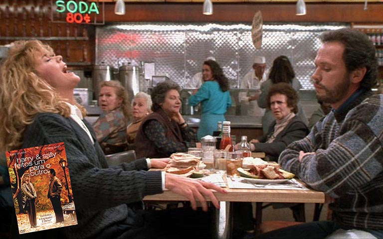 Harry e Sally (1989) - Num filme que mostra uma longa passagem de tempo dos personagens, com uma exaltação à amizade e ao amor, o Réveillon tem papel crucial para a tomada de decisões.  