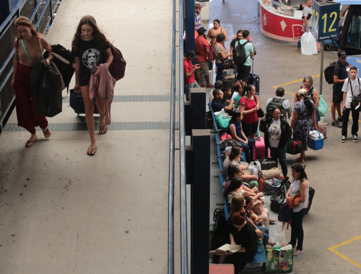 FORTALEZA-CE, BRASIL, 28.12.2024: Movimento na Rodoviária antes do Ano Novo.. (foto: Fabio Lima/ OPOVO)