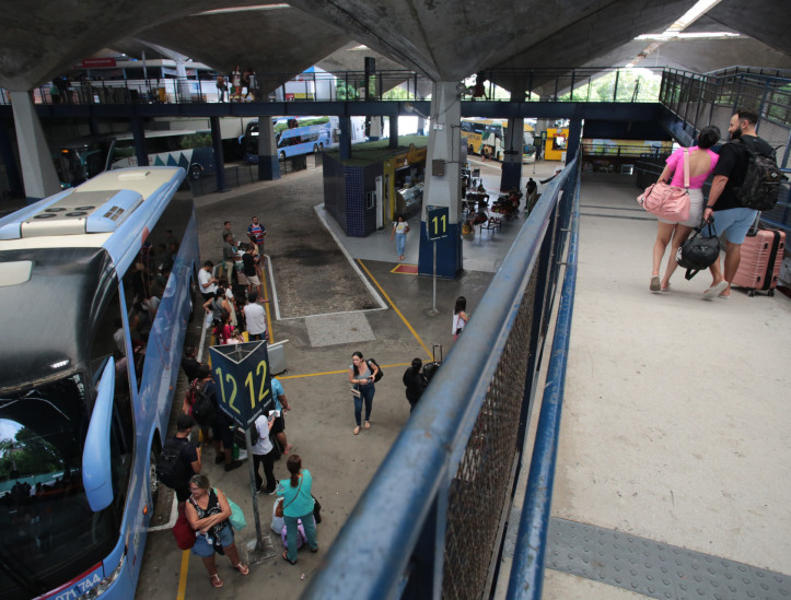 FORTALEZA-CE, BRASIL, 28.12.2024: Movimento na Rodoviária antes do Ano Novo.. (foto: Fabio Lima/ OPOVO)