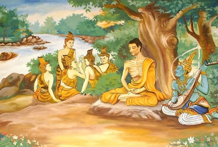 De acordo com a tradição budista, Sidarta Gautama nasceu como um príncipe no século 6 a.C., na Índia. Ele cresceu em um ambiente de riqueza e privilégio, mas ficou insatisfeito com a vida mundana. Aos 29 anos, abandonou sua família e sua riqueza para se dedicar à busca da iluminação.
